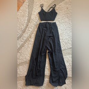 Lulu's Black 2 Piece Jumpsuit